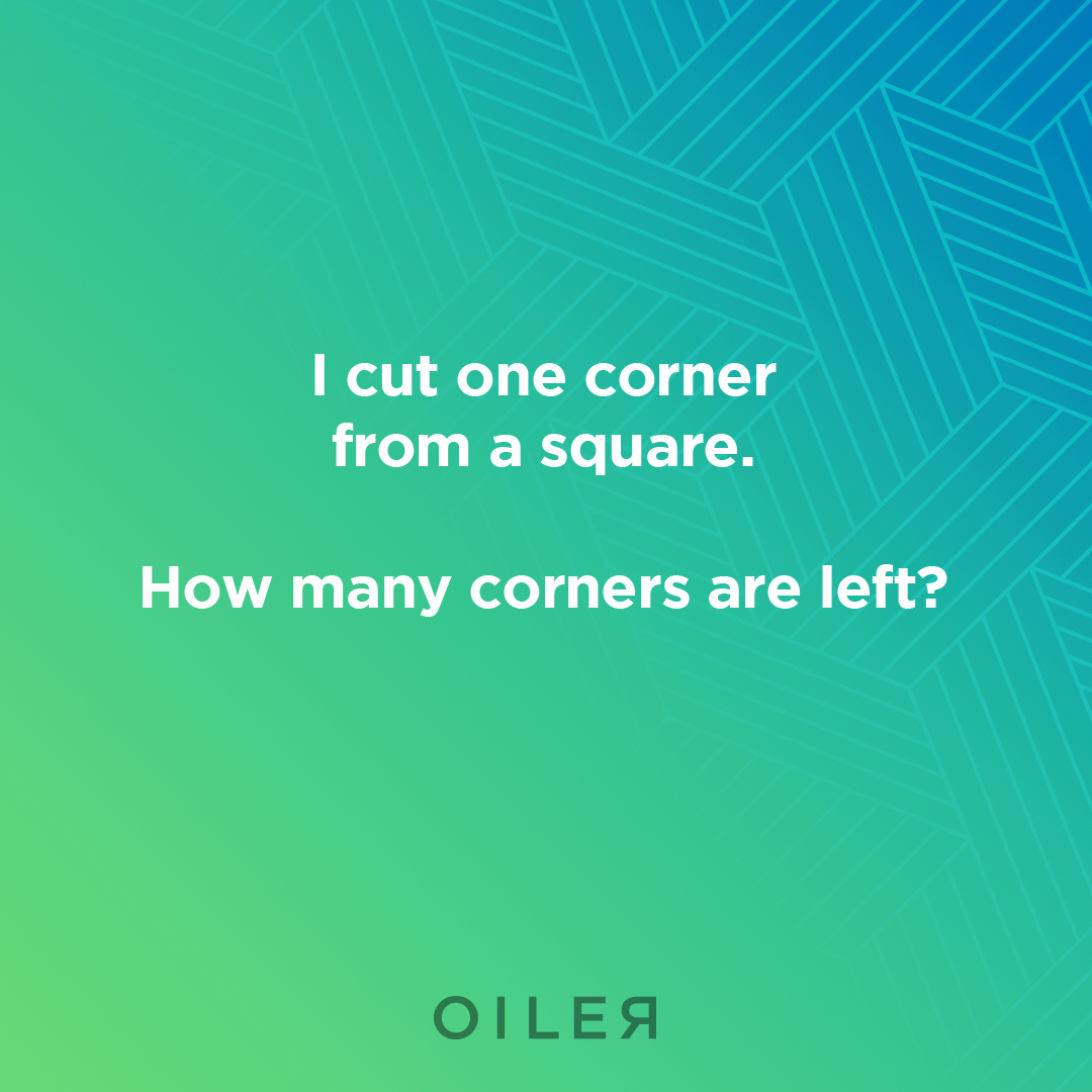 i cut one corner from a square how many corners are left
